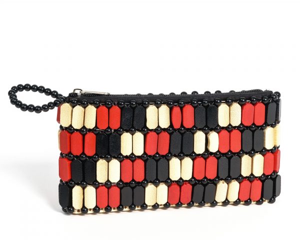 Bead Wood Purse