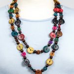 Button bead necklace