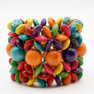 Traditional Wooden Button Bracelet