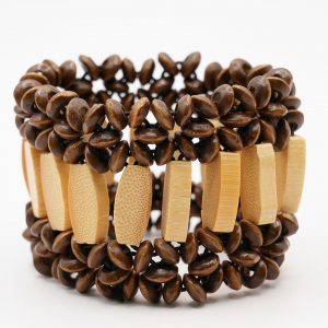 Wooden Bead Bangle